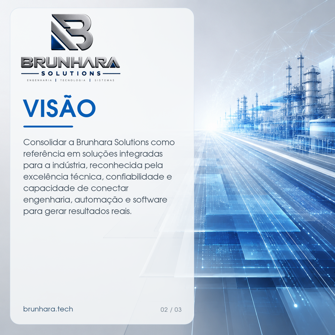 Imagem institucional sobre a visão da BRUNHARA SOLUTIONS